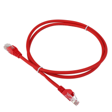 Патч-корд LANMASTER LSZH UTP кат.5e, 8.0 м, красный LANMASTER LAN-PC45/U5E-8.0-RD