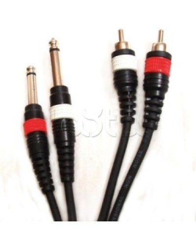 Шнур 2xRCA – 2xJack ROXTON DUL002/2M в Магнитогорске Система оповещения и трансляции Roxton Pintop.ru